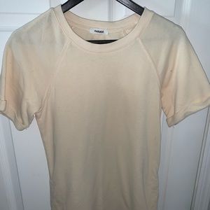 Pale yellow t shirt dress